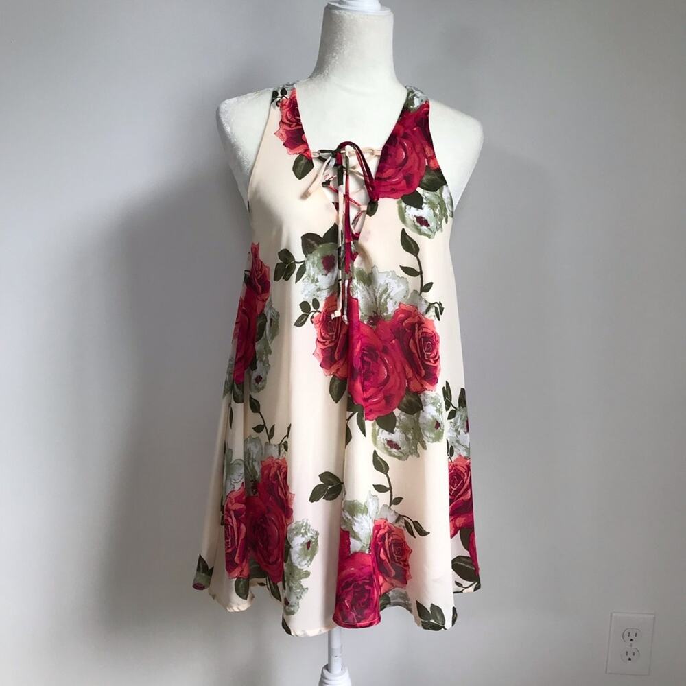Show Me Your Mumu Rancho Mirage Lace Up Mini Dress XS